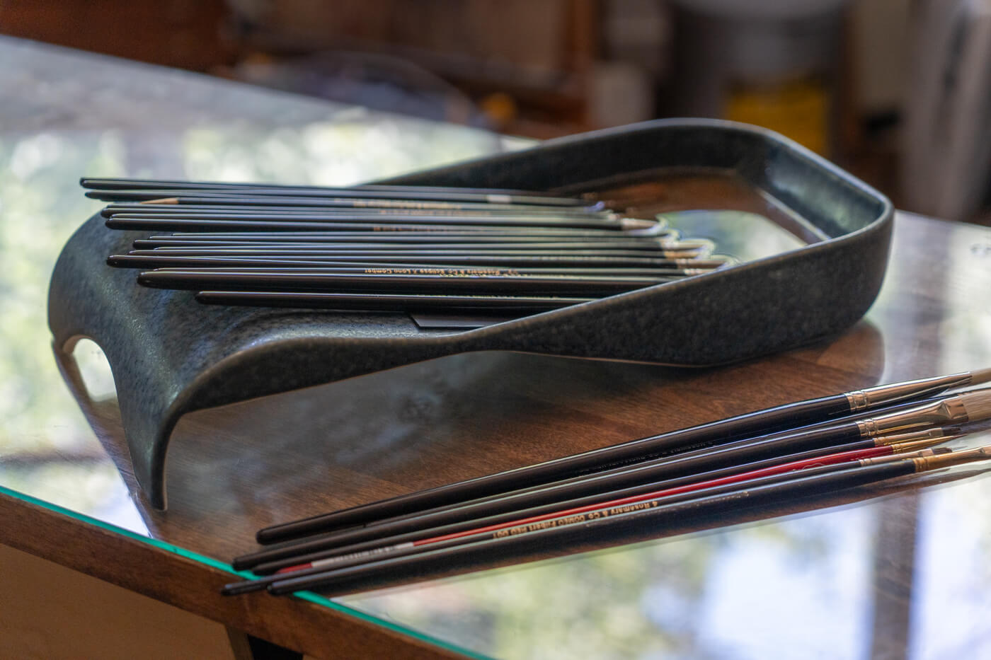 Oil painting brush tray, the Savvy Brush Tray